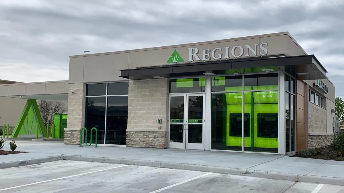 Finished Regions Bank build at Generation Park, electrical contracted by Dynamic Electric Inc.